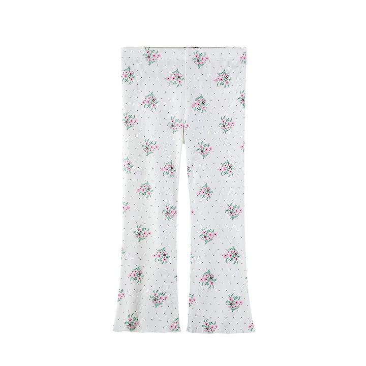 Mädchen Flared Leggings mit floralem Muster Echo Archiv