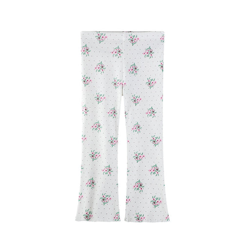 Mädchen Flared Leggings mit floralem Muster Echo Archiv
