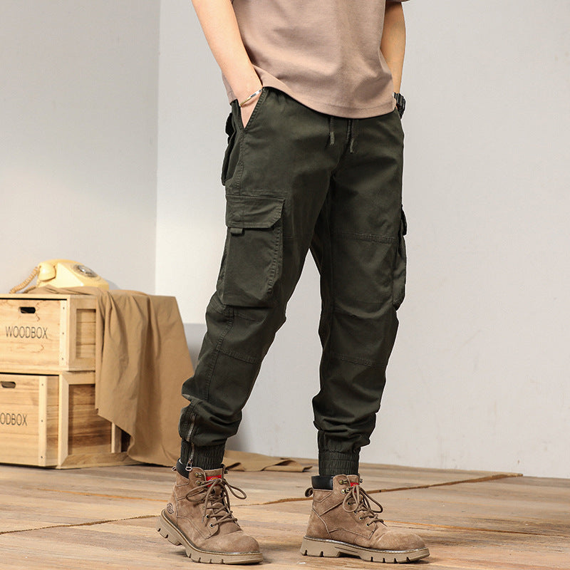 Herren Tapered-Cargo-Joggerhose mit verstärkten Kniepartien und elastischem Saum Echo Archiv