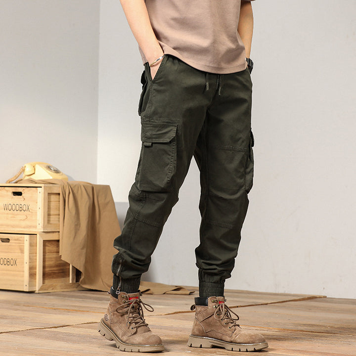 Herren Tapered-Cargo-Joggerhose mit verstärkten Kniepartien und elastischem Saum Echo Archiv