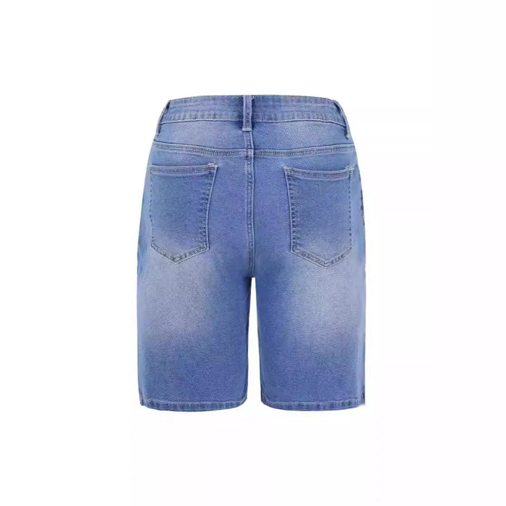 Damen Denim-Shorts mit lässigem Schnitt und lässigen Details Echo Archiv