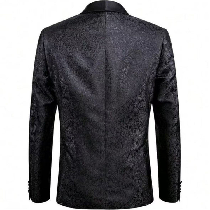Herren Festlicher Jacquard-Smoking-Blazer Echoarchiv