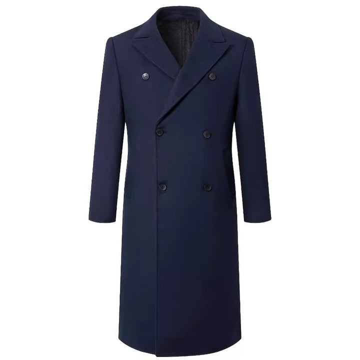 Herren eleganter Doppeltknopf-Trenchcoat Echoarchiv