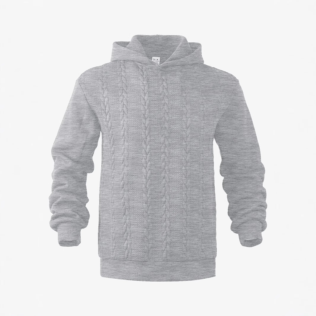 Herren Kapuzensweater mit strukturierter Strickoberfläche Echoarchiv