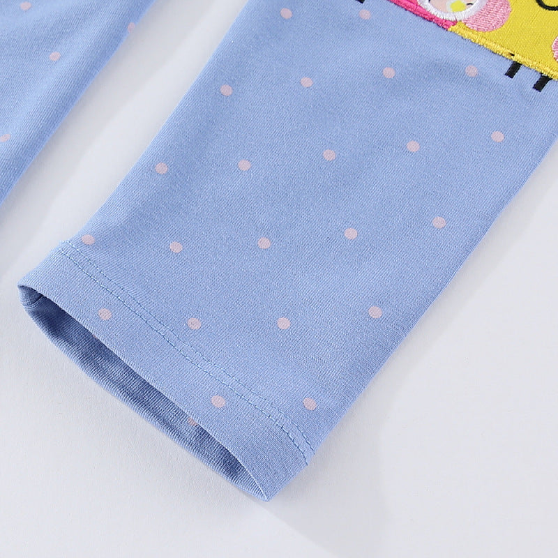 Mädchen Leggings mit fröhlichem Schneckenmotiv Echo Archiv