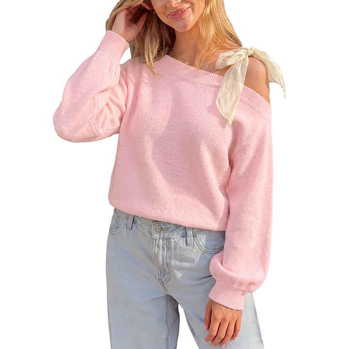 Damen Trendiger Pullover mit Schulterband Echo Archiv