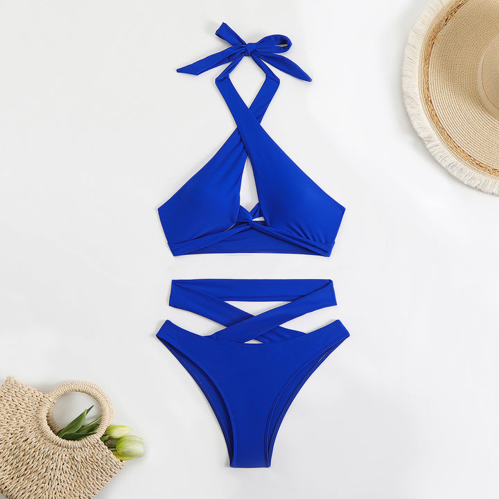Damen Bikini-Set mit verstellbaren Trägern und elegantem Kreuzdesign Echo Archiv