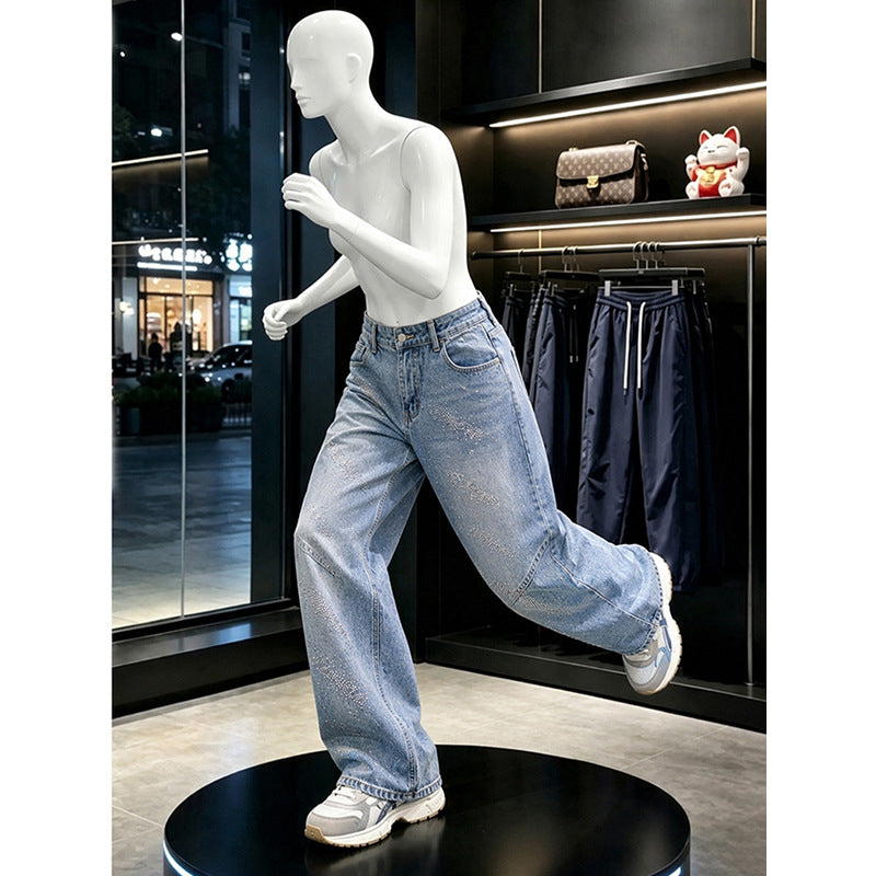 Damen Modische Weitgeschnittene Jeans Echo Archiv