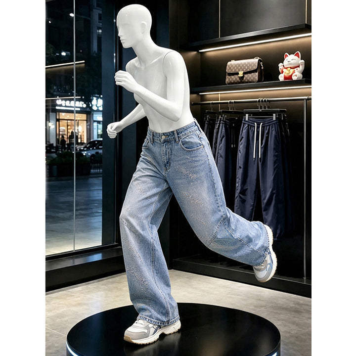 Damen Modische Weitgeschnittene Jeans Echo Archiv