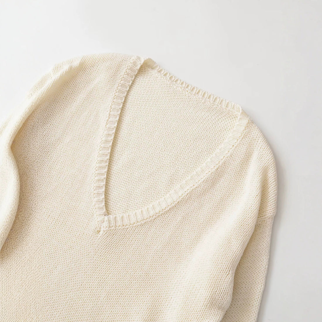 Damen Oversize V-Ausschnitt Grobstrickpullover Echo Archiv