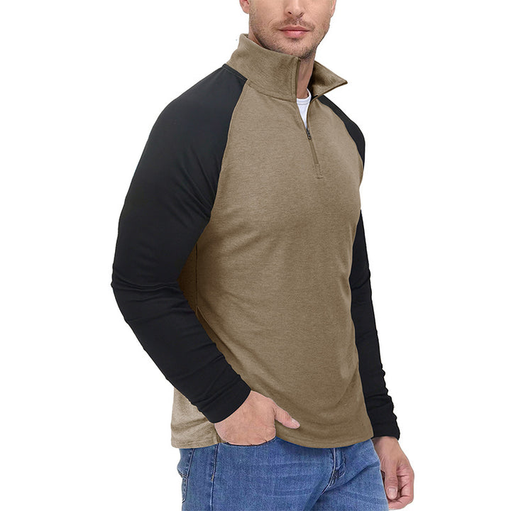 Herren Sportlicher Stehkragenpullover Echoarchiv