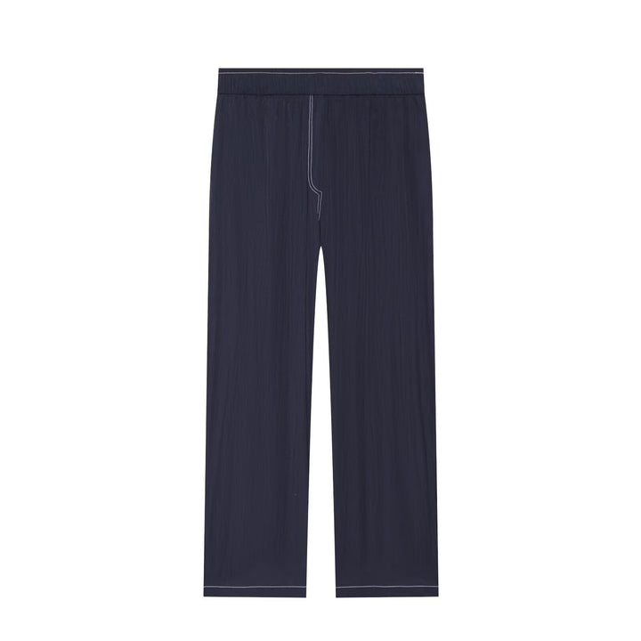 Damen Relax-Loungehose aus Crêpe-Viscose mit weitem Bein und elastischem Bund Echo Archiv