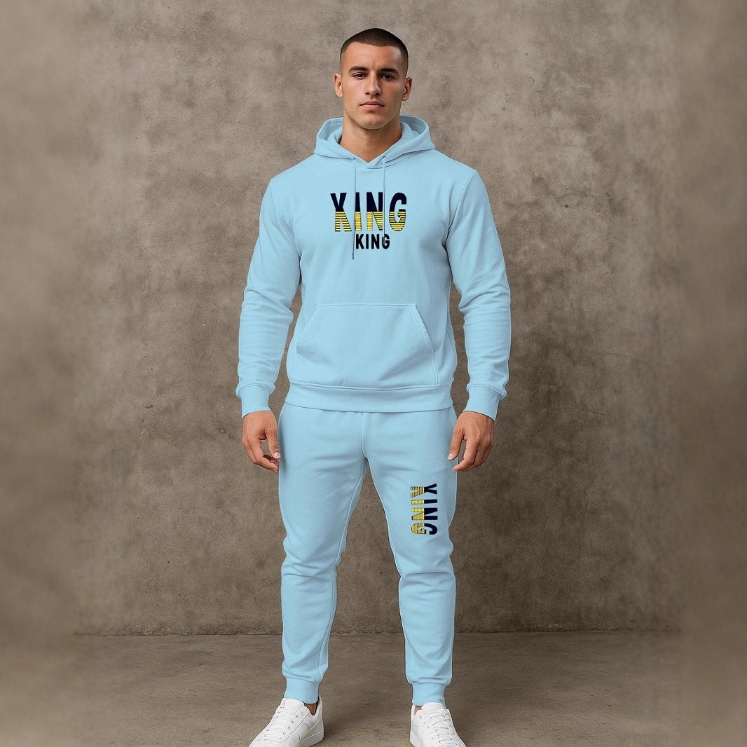 Herren sportives Hoodie- und Jogginghose-Set Echoarchiv