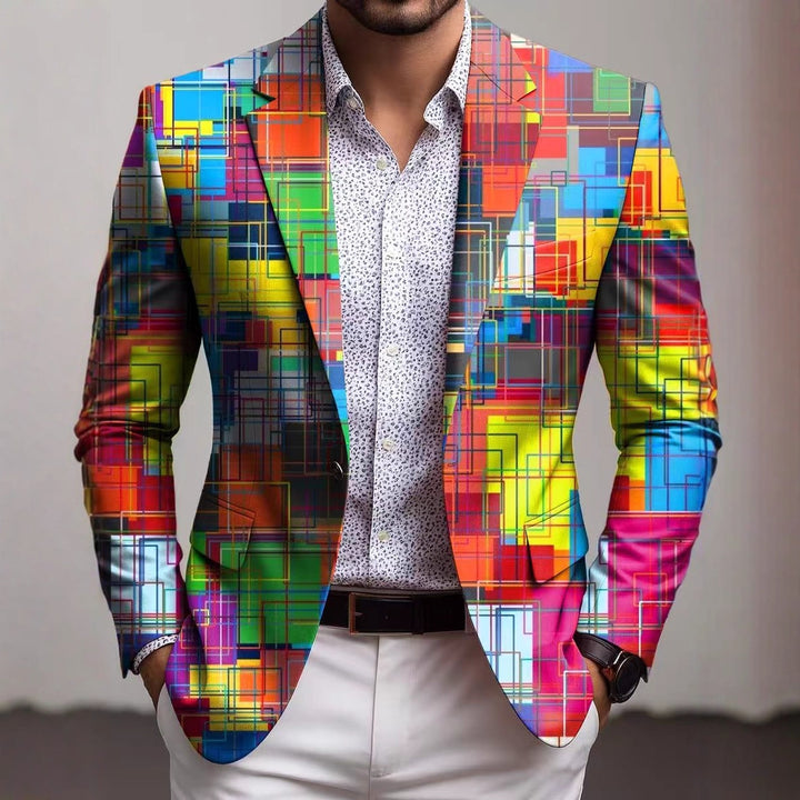 Herren Kreativer Einstecktuch-Blazer Echoarchiv