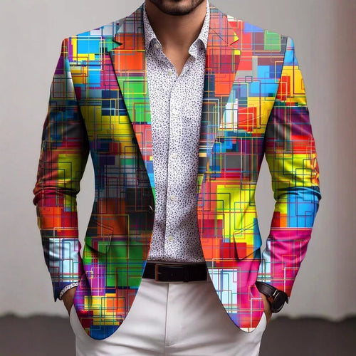Herren Kreativer Einstecktuch-Blazer Echoarchiv