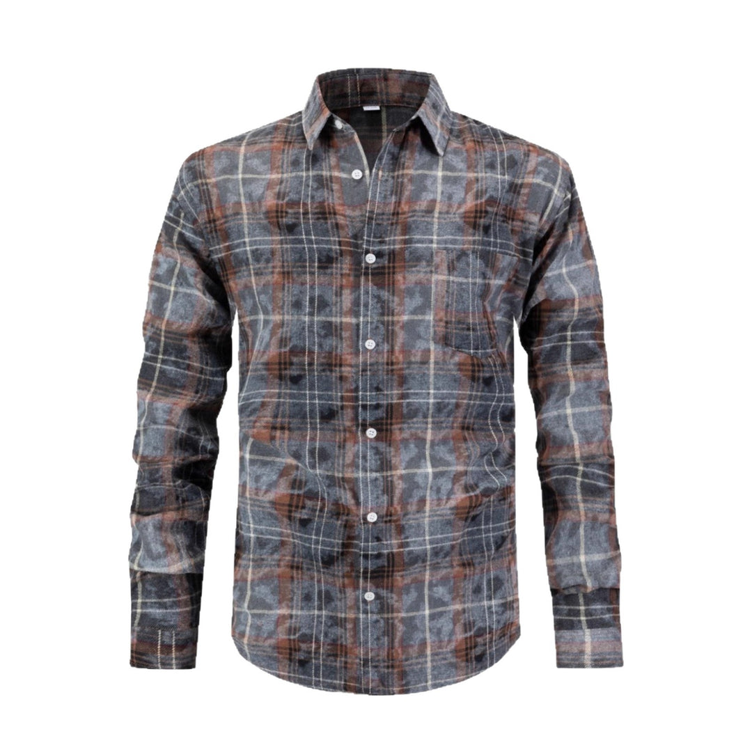 Herren Checkered Flanellhemd Echoarchiv