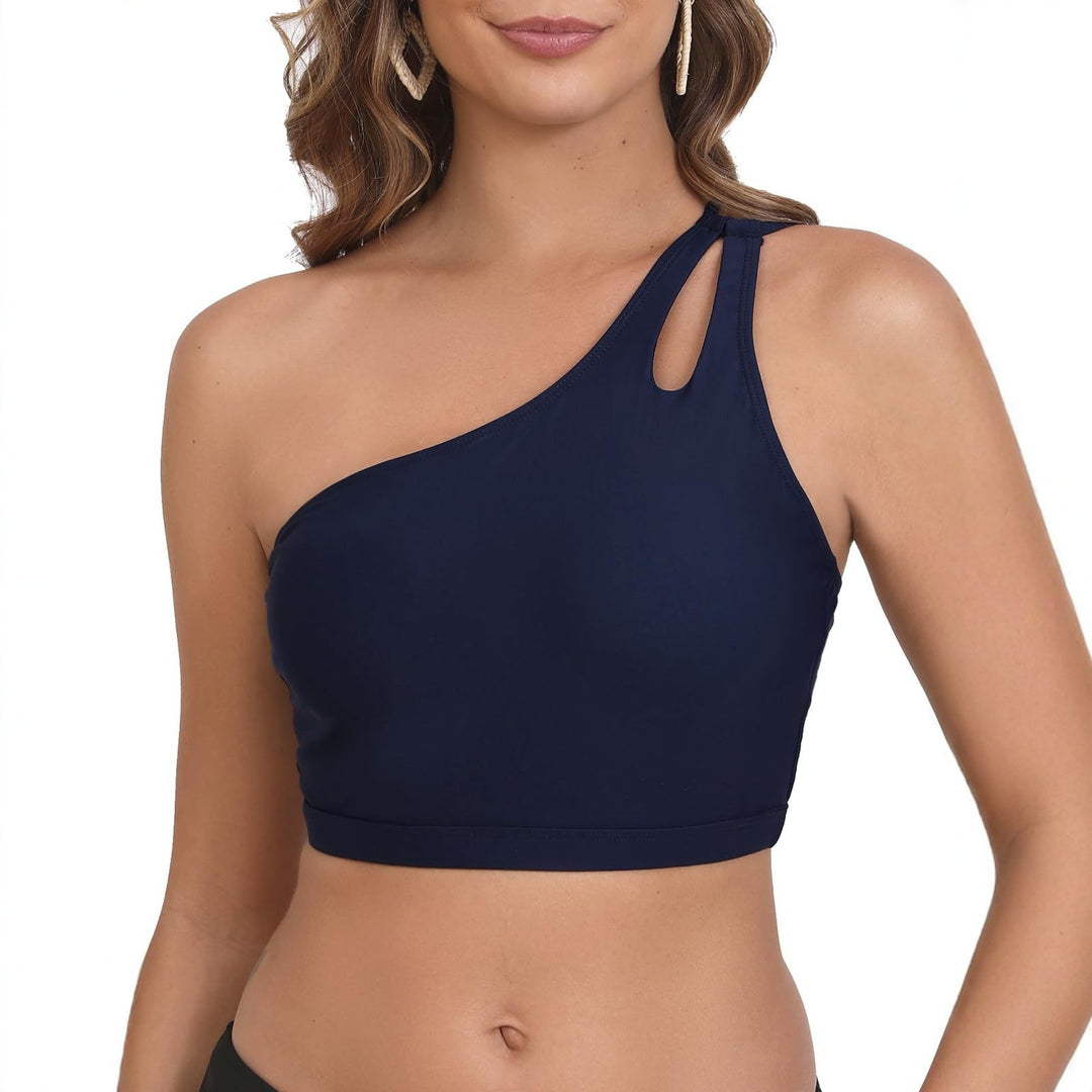 Damen Crop-Top mit asymmetrischem Design Echo Archiv