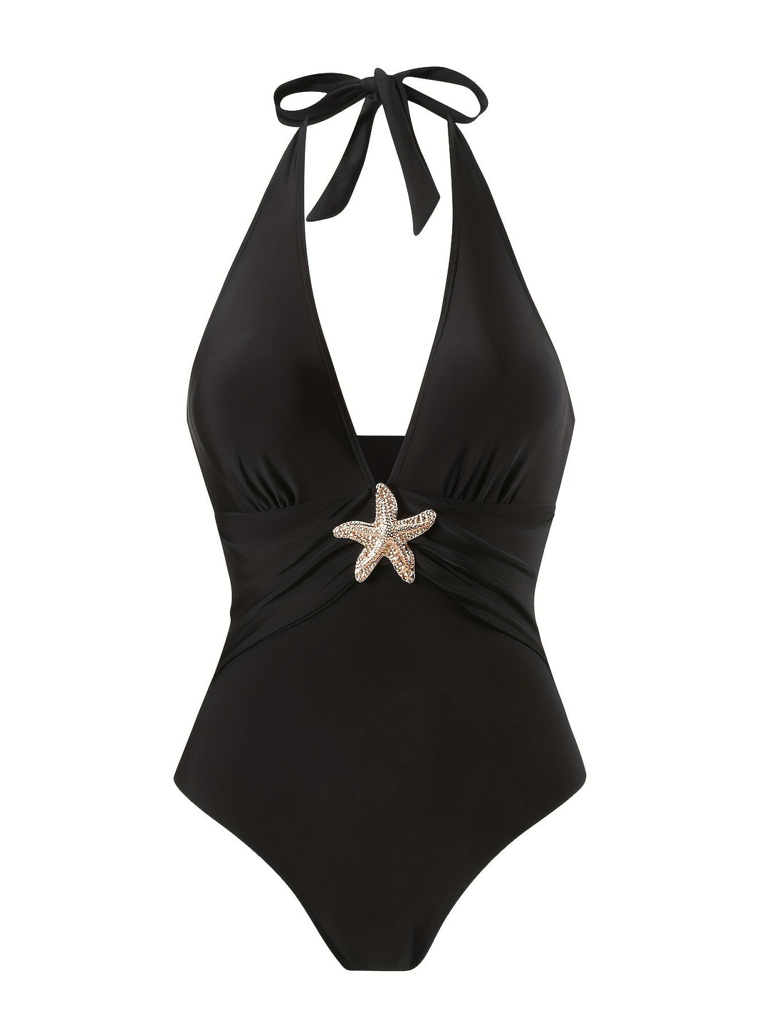 Damen Halterneck Bademode mit transparentem Pareo Echo Archiv