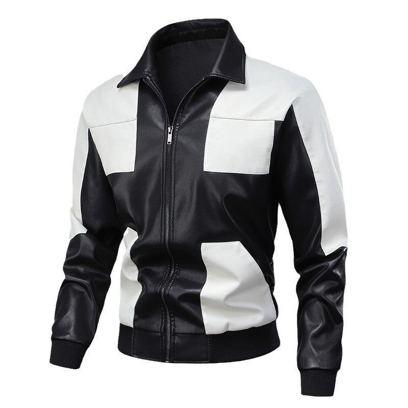 Herren stylische Retro-Jacke im Leder-Look Echoarchiv