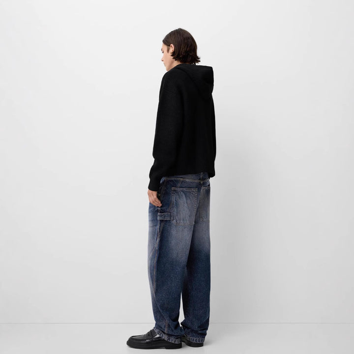 Herren nan lockere Carpenter-Jeans mit weitem Bein, tiefem Schritt und stonewashed Used-Optik Echo Archiv