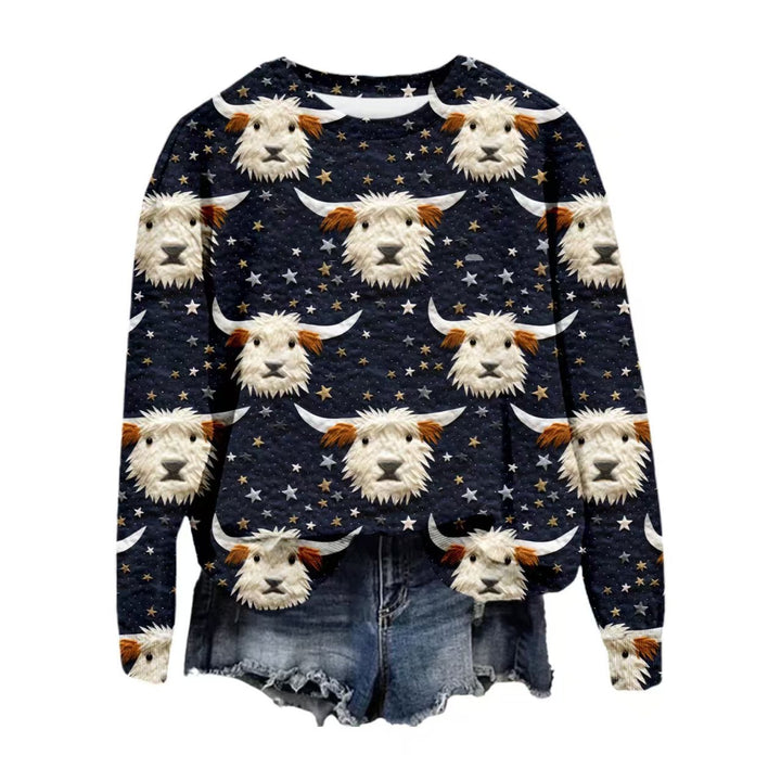 Damen Gemusterter Pullover Echoarchiv
