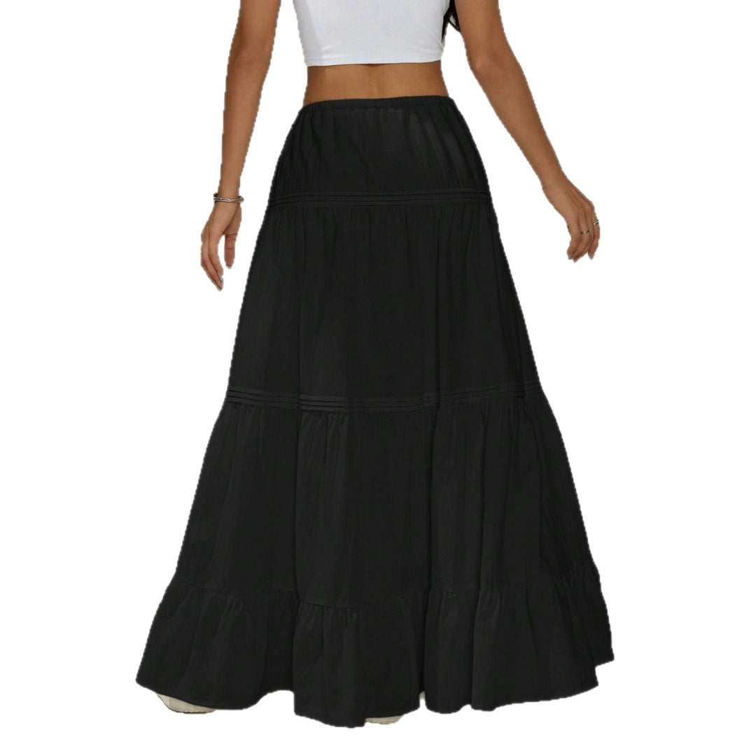 Damen Maxirock mit elegantem Volantdesign und elastischem Bund Echo Archiv