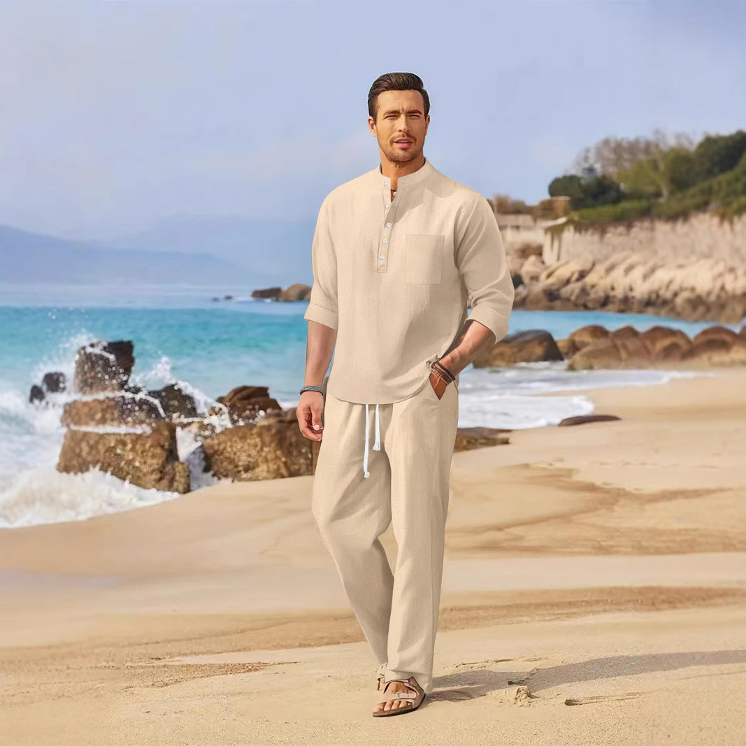 Herren lässiges Sommeroberteil und lockere Hose Echoarchiv