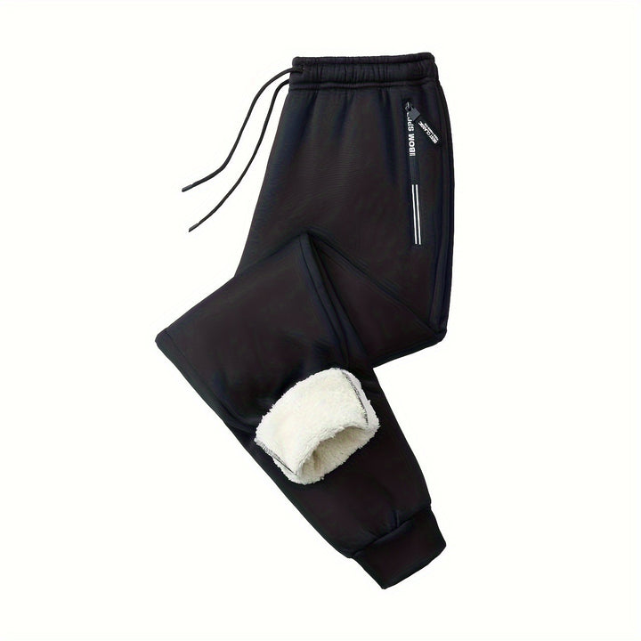Herren Tapered Performance-Jogginghose mit elastischem Bund, Reißverschlusstaschen & gerippten Beinbündchen Echo Archiv