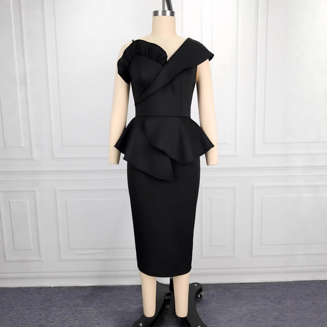 Damen Peplum Kleid – Élara