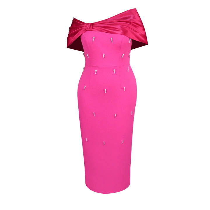 Damen Abendkleid mit schickem Oberteil und funkelnden Applikationen Echo Archiv