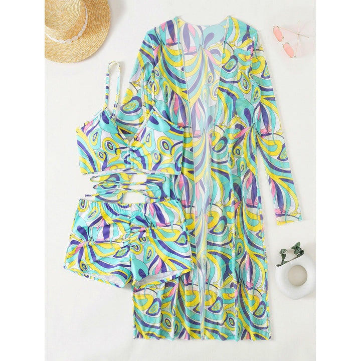 Damen Bikiniset mit lässigem Strandcover Echo Archiv