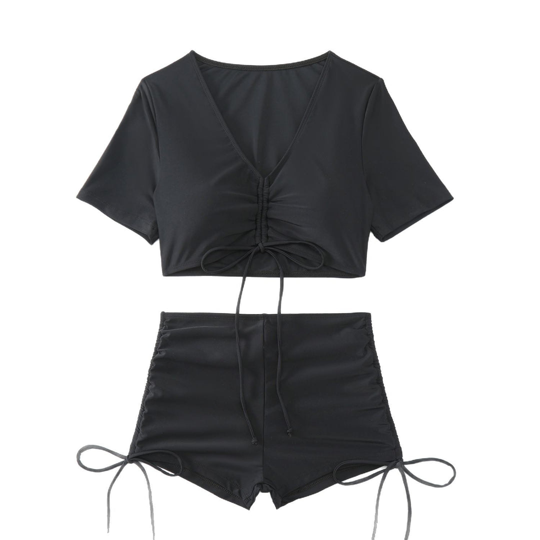 Damen Crop Top und hoch geschnittene Badeshorts Echo Archiv