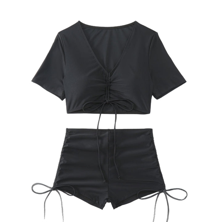 Damen Crop Top und hoch geschnittene Badeshorts Echo Archiv