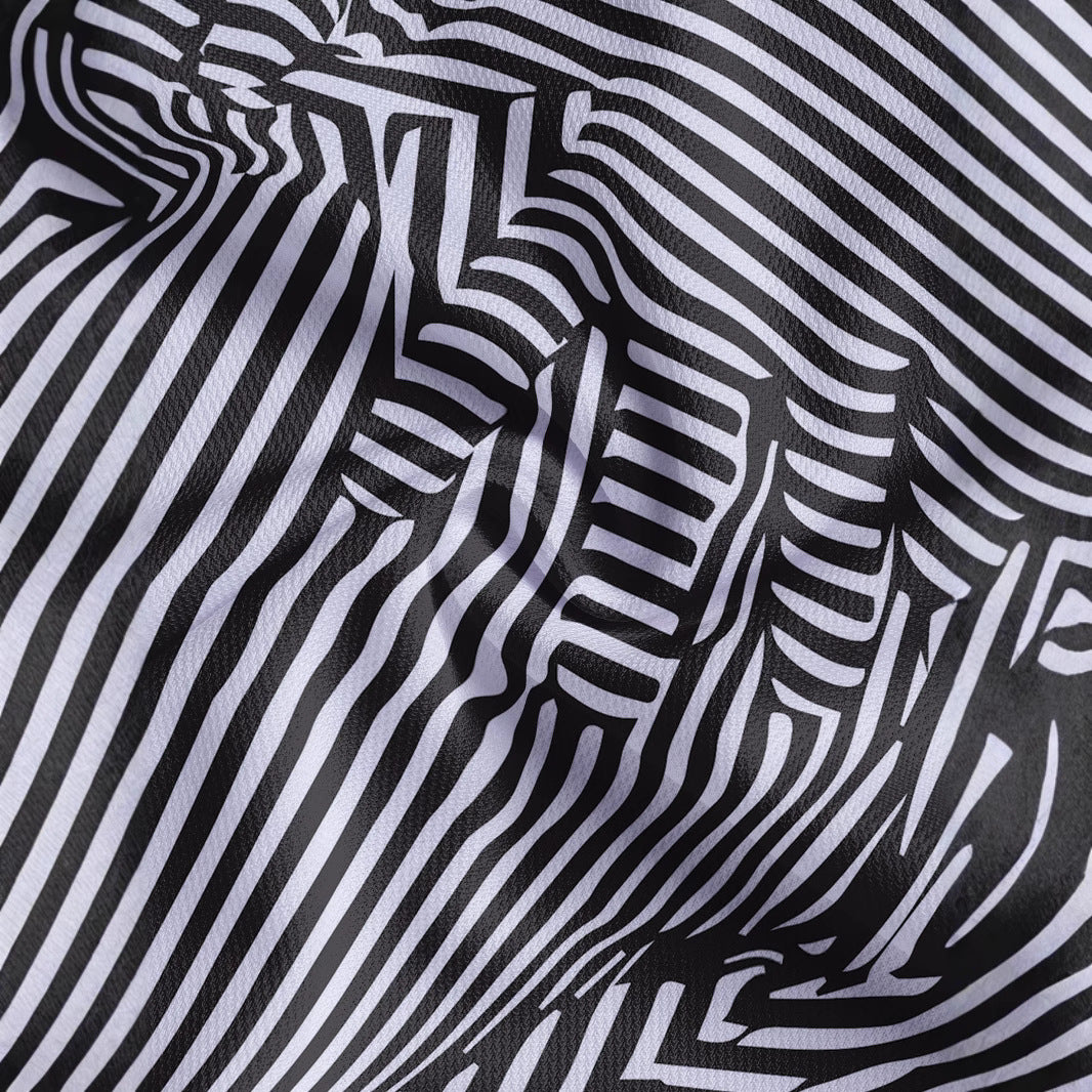 Herren Kurzarm Poloshirt mit modernem Streifendesign Echoarchiv