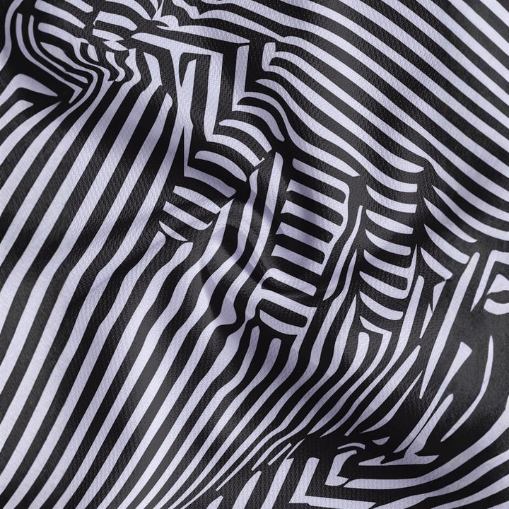 Herren Kurzarm Poloshirt mit modernem Streifendesign Echoarchiv
