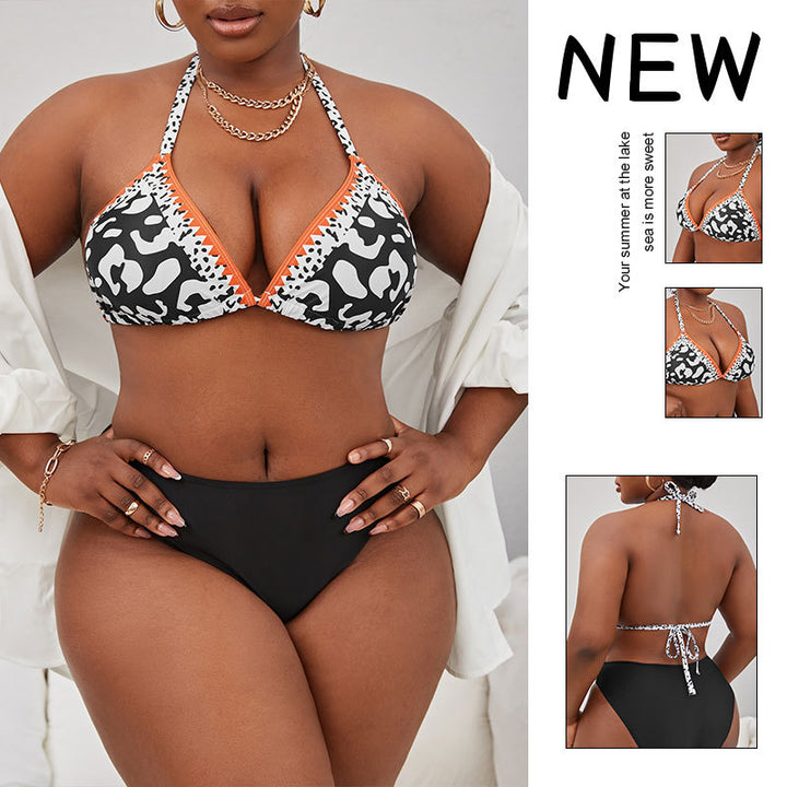 Damen Triangel-Bikini mit aufregendem Leoparden-Print Echo Archiv