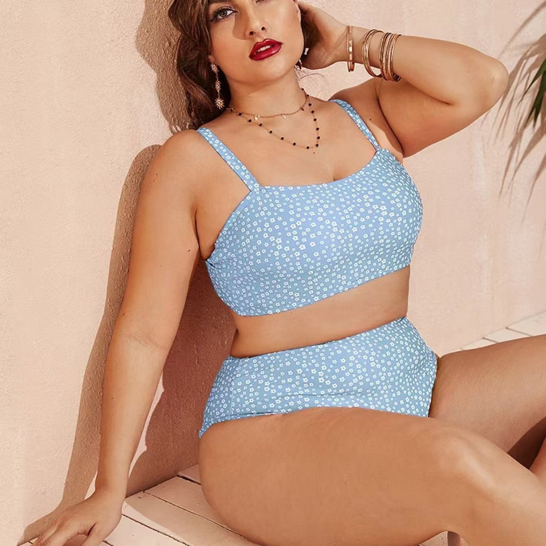 Damen Hochgeschnittener Bikini mit verspieltem Punktedesign Echo Archiv