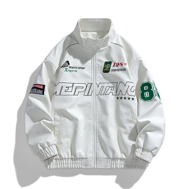 Herren Sportliche Motorsportjacke Echo Archiv