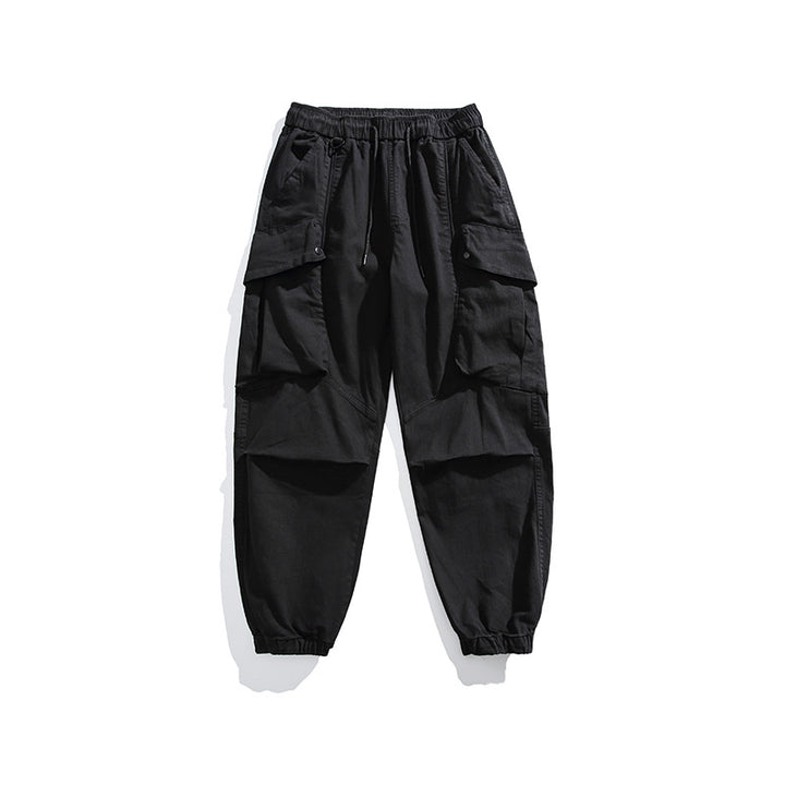 Herren Utility-Cargo-Hose mit elastischem Bund, Multifach-Taschen und Gummbündchen Echo Archiv