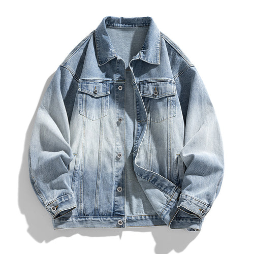 Herren Modische Denimjacke mit lässigem Schnitt und praktischen Taschen Echoarchiv