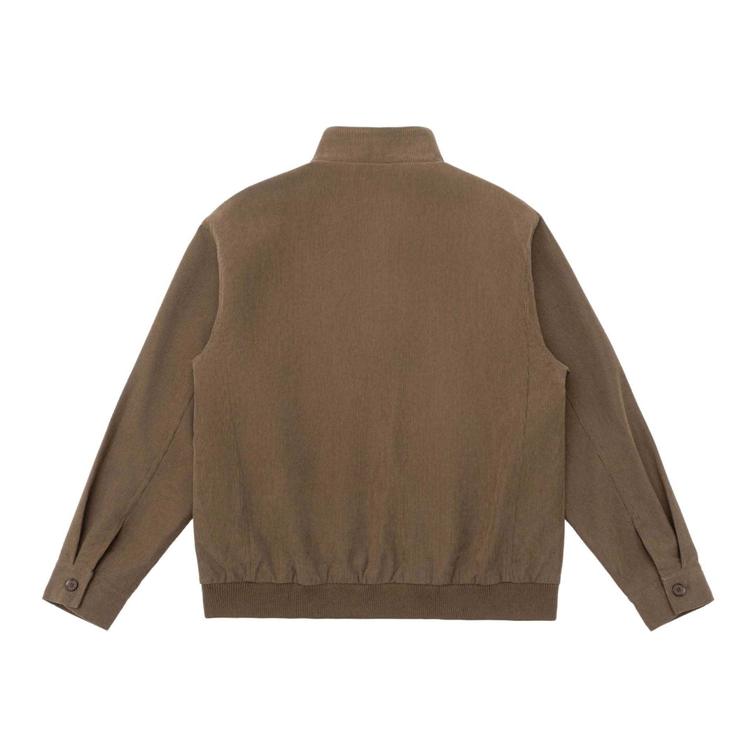 Herren Gepolsterte Jacke im Cord‑Look mit Stehkragen und aufgesetzten Pattentaschen Echoarchiv