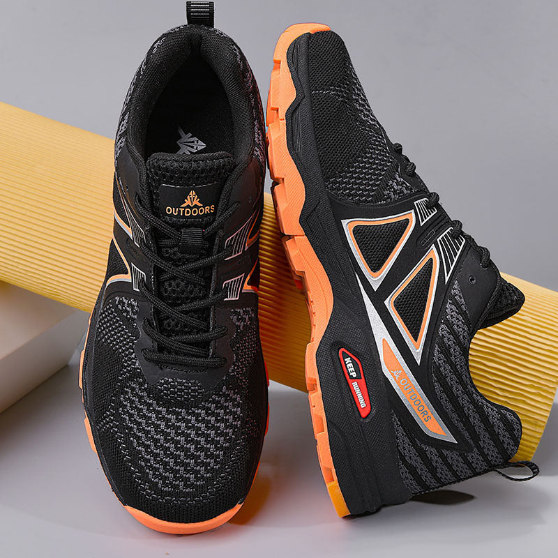 Herren robuster Trailrunning-Trekking-Sneaker mit griffiger Profilsohle und atmungsaktivem Strickoberteil – Tavélo