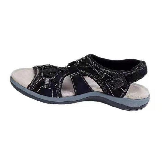Damen Sportive Komfort-Sandalette mit gepolstertem Fußbett und Klett-Fersenriemen – Sorelia