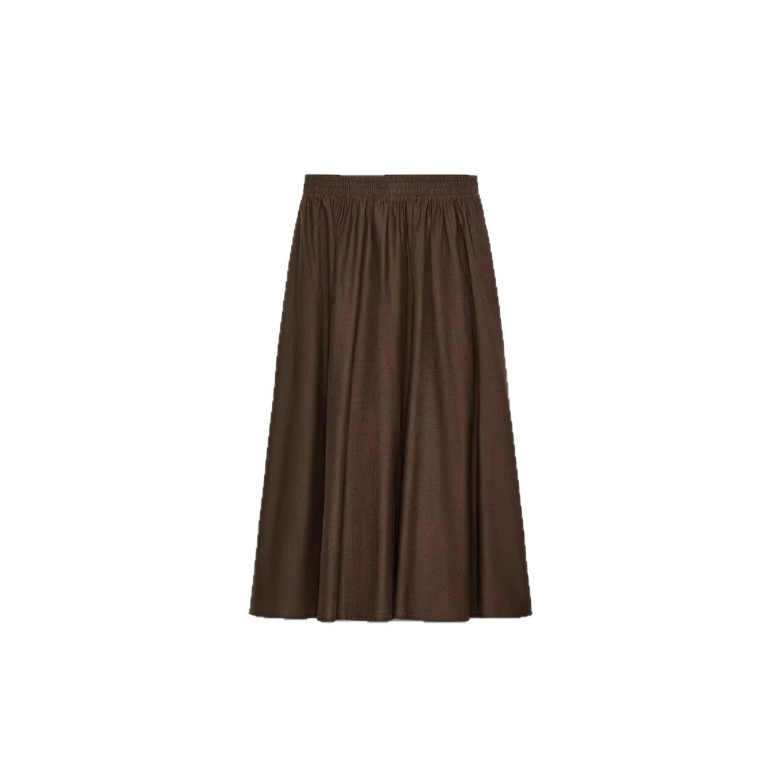 Damen Weicher A-Linien-Midirock mit elastischem Gummibund und fließender Chiffon‑Optik Echoarchiv