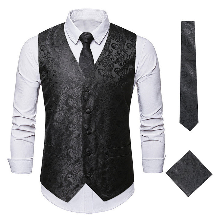 Herren elegante Weste mit Paisleymuster Echoarchiv