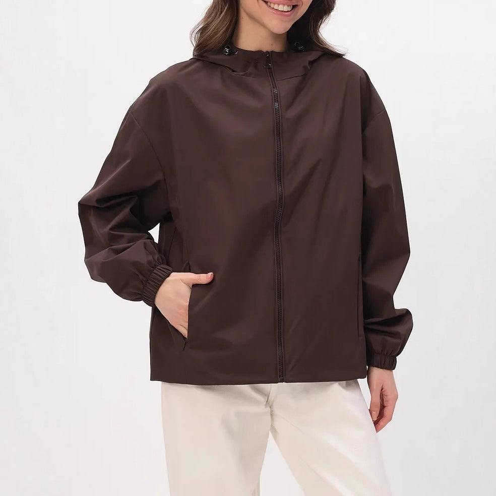 Damen Leichte Freizeitjacke mit Kapuze – Célinea