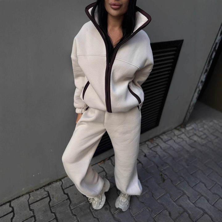Damen Komfortabler Fleece-Jogginganzug Echo Archiv