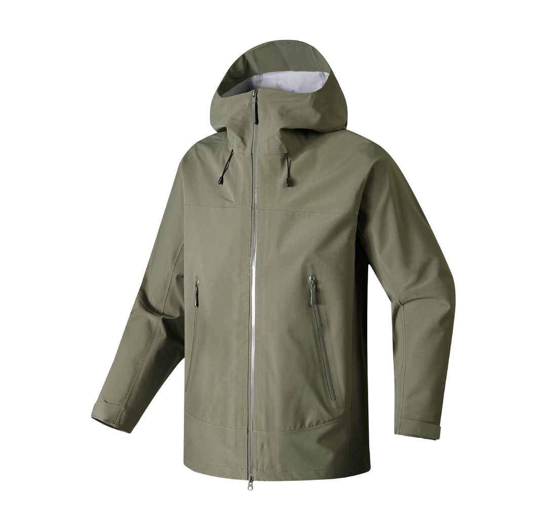 Herren wasserdichte Funktionsjacke mit verstellbarer Kapuze und atmungsaktiven Einsätzen Echoarchiv