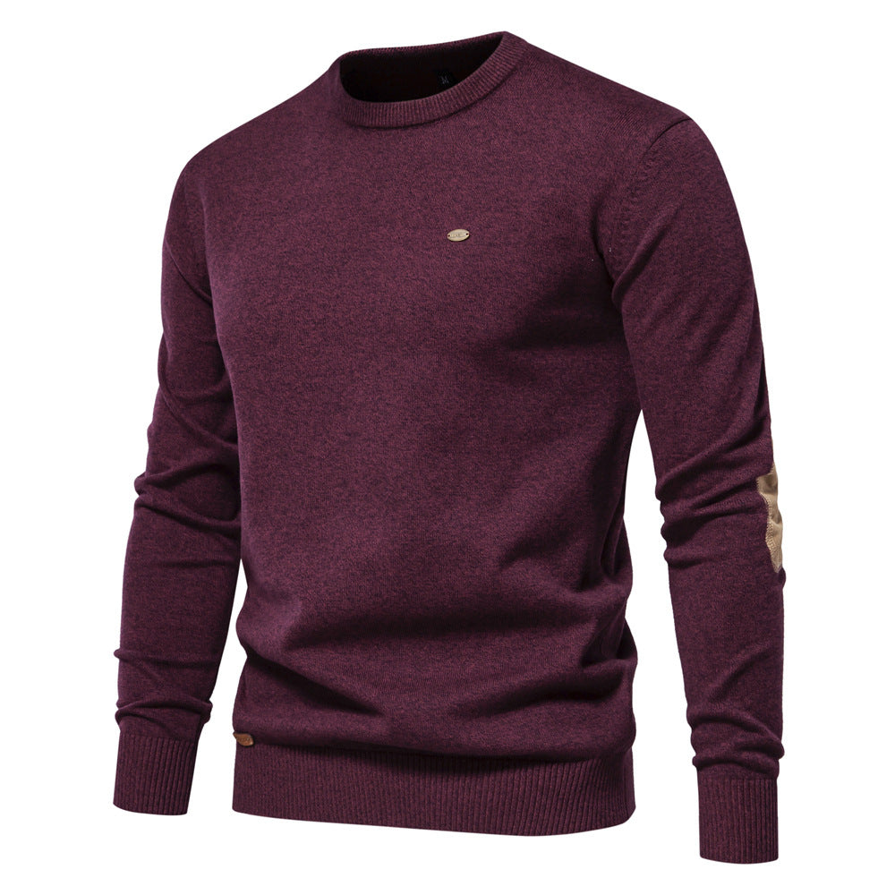 Herren Rundhals Pullover aus weichem Strickstoff Echoarchiv