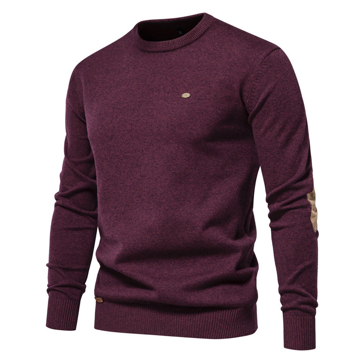 Herren Rundhals Pullover aus weichem Strickstoff Echoarchiv